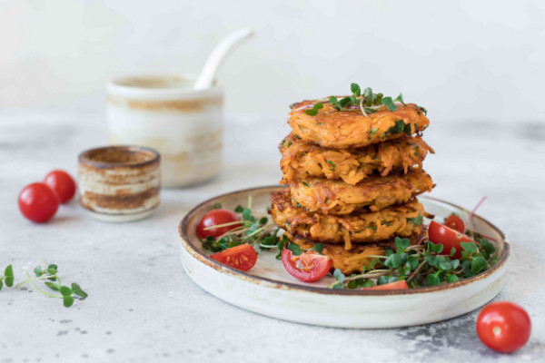 wegańskie burgery z batatów i dyni